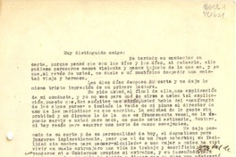[Carta] 1934 mar. 19, Madrid, [España] [al] Muy distinguido amigo [Ventura]