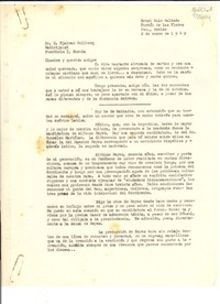 [Carta] 1949 ene. 2, Hotel Ruiz Galindo, Fortín de las Flores, Ver., Mexico [al] Sr. D. Hjalmar Gullberg, Radiotjanst, Stockholm 7, Suecia