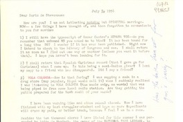 [Carta] 1956 July 7 [a] Dear Doris de Stevenson