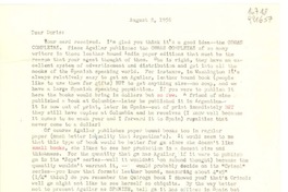 [Carta] 1956 Aug. 8 [a] Dear Doris [Dana]