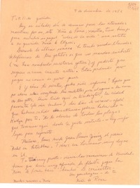[Carta] 1956 dic. 9 [a la] Totillita querida