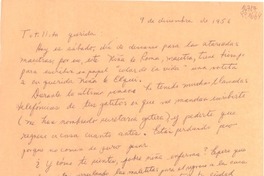 [Carta] 1956 dic. 9 [a la] Totillita querida