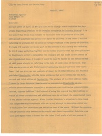 [Carta] 1964 May 17, Washington D. C., Estados Unidos [a] Joan Daves and Doris Dana