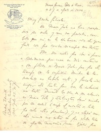 [Carta] 1946 ago. 27, Columbia University, New York, [Estados Unidos] [a] Gabriela [Mistral]