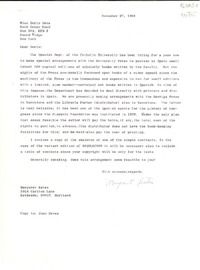 [Carta] 1968 Nov. 27, 5914 Carlton Lane, Bethesday 20016, Maryland, [EE.UU.] [a] Miss Doris Dana, Hack Green Road, Box 284, RFD 2, Pound Ridge, New York, [EE.UU.]