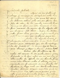 [Carta] 1947 mar. 31, [Vicuña, Chile?] [a] Gabriela [Mistral, Los Angeles, Estados Unidos]