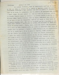 [Carta] 1947 abr. 3, Santiago, [Chile] [a] Gabriela [Mistral]