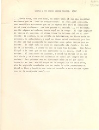 Carta a un amigo desde México, 1922