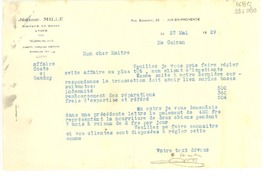 [Carta] 1929 mai 27, Aix en Provence, [Francia] [a] Mon Cher Maitre