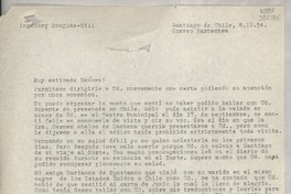 [Carta] 1954 dic. 8, Santiago de Chile [a] Gabriela Mistral