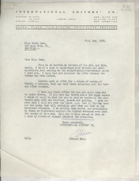 [Carta] 1958 May 21, Bmé. Mitre 1192, Buenos Aires, Rep. Argentina [a] Miss Doris Dana, 204 East 20th St., New York, [EE.UU.]