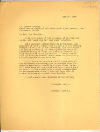 [Carta] 1946 jun. 17, [Sierra Madre, California, Estados Unidos] [a] Hubert Herring, Clarem0ont, California, [Estados Unidos]