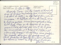 [Tarjeta postal] 1990 abr. 7, Chile [a] Querida Doris