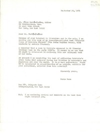 [Carta] 1971 Sept. 20, Box 784, Hildreth Lane, Bridgehampton, New York 11932, [EE.UU.] [al] Dr. Félix Martí-Ibáñez, Editor MD Publications, Inc., 30 East 60th Street, New York, New York 10022, [EE.UU.]