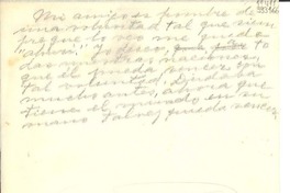 [Carta] [a] Un amigo