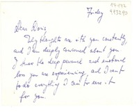 [Tarjeta] [1957] Friday, [EE.UU.] [a] Dear Doris