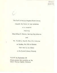 [Tarjeta] Sept. 29, [Los Angeles, Estados Unidos] [a] Gabriela Mistral