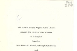 [Tarjeta] Sept. 29, [Los Angeles, Estados Unidos] [a] Gabriela Mistral