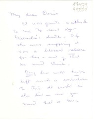 [Tarjeta] [1957], [EE.UU.] [a] My dear Doris