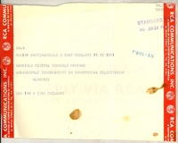 [Telegrama] 1954 jun. 18, Santiago, Chile [a] Gabriela Mistral, New York