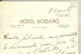 [Carta] 1942 ago. 8, Buenos Aires [a] Gabriela