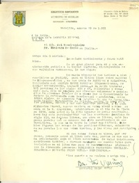 [Carta] 1951 ago. 29, Medellín, Colombia [a] Gabriela Mistral, Roma