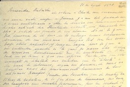 [Carta] 1948 ago. 28, Santiago de Chile [a] Querida Gabriela