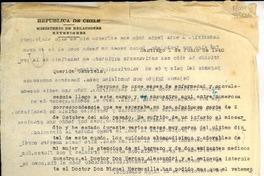 [Carta] 1948 jun. 1, Santiago [a] Querida Gabriela
