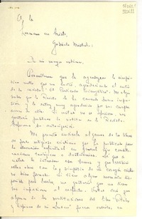 [Carta] 1947 sept. 25, Buenos Aires [a] Gabriela Mistral