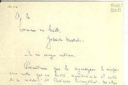 [Carta] 1947 sept. 25, Buenos Aires [a] Gabriela Mistral
