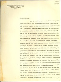 [Carta] 1954 sept. 13, Santiago [a] Gabriela querida