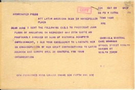 [Cable] May 28, Roslyn Harbor, NY, [Estados Unidos] [a] Associated Press