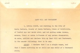 [Testamento] 1948 Sept. 17, Santa Barbara, California