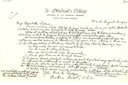 [Carta] 1947 ago. 4, Santa Fe, New Mexico [a] [Gabriela Mistral]