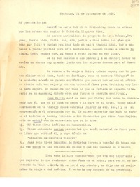 [Carta] 1960 dic. 21, Santiago [a] Mi querida Doris