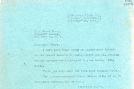 [Carta] 1946 sept. 18, Monrovia, California, [Estados Unidos] [a] Miss Janet Thorp, New York