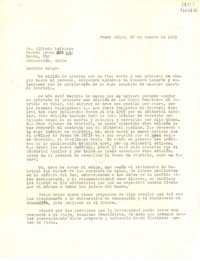 [Carta] 1965 ago. 22, Pound Ridge, [Estados Unidos] [a] Alfredo Lefebvre, Concepción, Chile