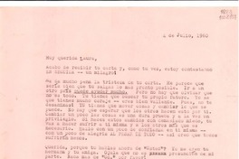[Carta] 1960 jul. 4, [Estados Unidos] [a] Laura Labarca