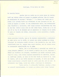 [Carta] 1960 jul. 26, Santiago [a] Doris Dana