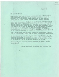 [Carta] 1960 ago. 21, [Estados Unidos] [a] Laura Labarca