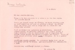 [Carta] jul. 6, [Estados Unidos] [a] Mireya Lafuente
