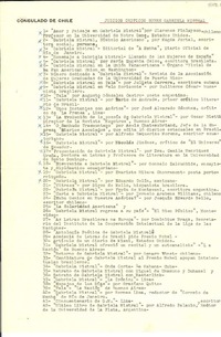 Juicios críticos sobre Gabriela Mistral