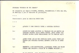 [Tarjeta] 1960, Santiago, Chile [a] Doris Dana