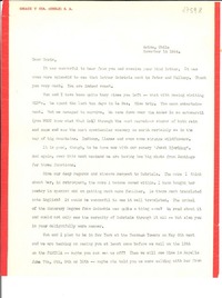 [Carta] 1954 nov. 18, Arica, Chile [a] Doris Dana