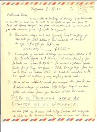 [Carta] 1954 dic. 7, Valparaíso, Chile [a] Doris Dana