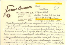 [Carta] 1954 nov. 2, Santiago, Chile [a] Doris Dana