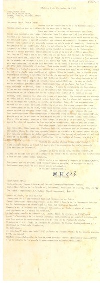 [Carta] 1983 dic. 2, México [a] Doris Dana, North Naoles, Florida