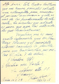 [Carta] 1958 ene. 10, Vicuña, Chile [a] Doris Dana