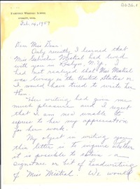 [Carta] 1957 feb. 14, Everett, Massachusetts [a] Doris Dana