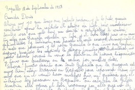 [Carta] 1958 sep. 18, Rapallo, Italia [a] Doris Dana